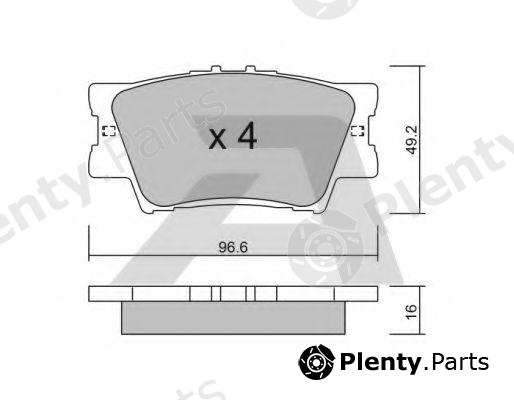  AISIN part BPTO-2007 (BPTO2007) Brake Pad Set, disc brake