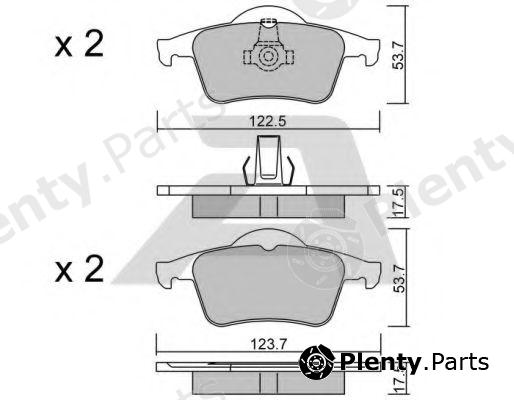  AISIN part BPVO-2001 (BPVO2001) Brake Pad Set, disc brake