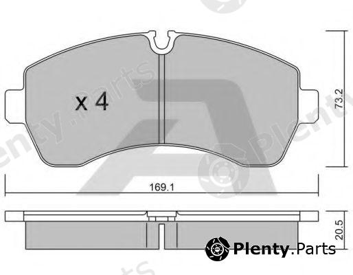  AISIN part BPVW-1020 (BPVW1020) Brake Pad Set, disc parking brake