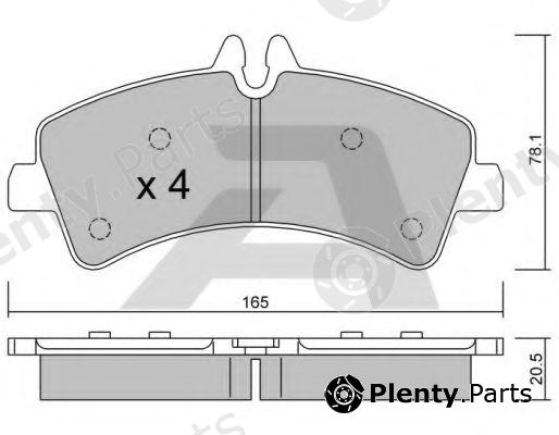  AISIN part BPVW-2005 (BPVW2005) Brake Pad Set, disc brake