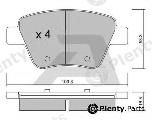  AISIN part BPVW-2006 (BPVW2006) Brake Pad Set, disc brake