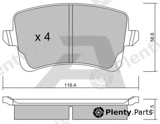  AISIN part BPVW-2009 (BPVW2009) Brake Pad Set, disc brake