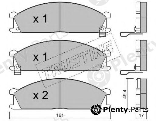  TRUSTING part 109.1 (1091) Brake Pad Set, disc brake