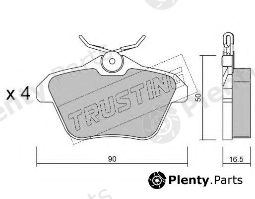  TRUSTING part 115.0 (1150) Brake Pad Set, disc brake