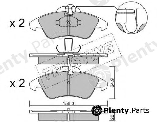  TRUSTING part 265.1 (2651) Brake Pad Set, disc brake