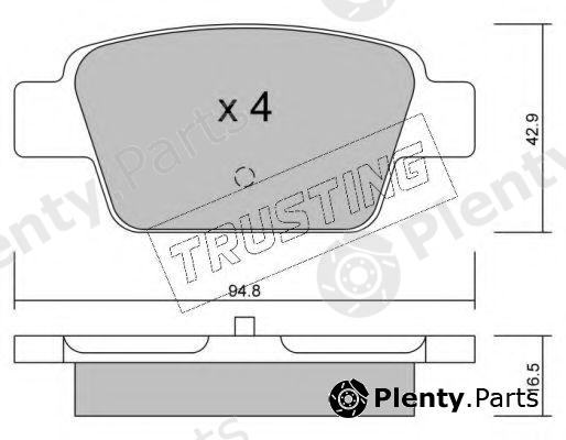  TRUSTING part 332.0 (3320) Brake Pad Set, disc brake