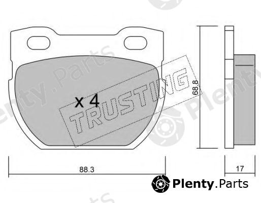  TRUSTING part 363.1 (3631) Brake Pad Set, disc brake