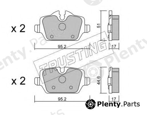  TRUSTING part 657.0 (6570) Brake Pad Set, disc brake