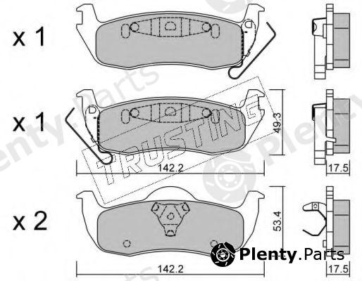  TRUSTING part 736.0 (7360) Brake Pad Set, disc brake