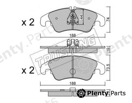  TRUSTING part 791.0 (7910) Brake Pad Set, disc brake