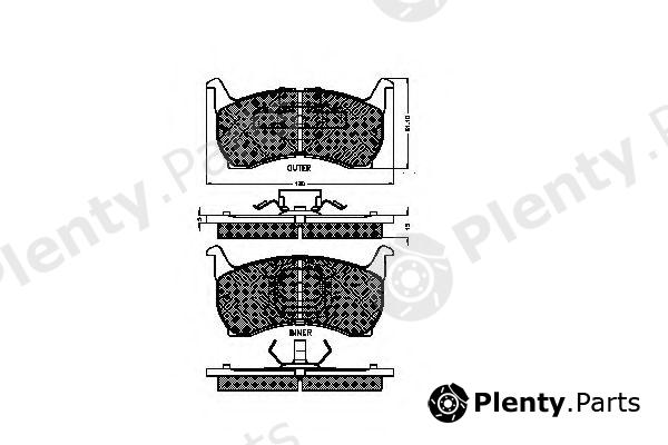  SPIDAN part 21666 Brake Pad Set, disc brake