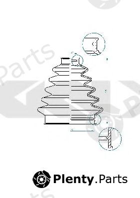  SPIDAN part 190964 Bellow, driveshaft