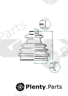  SPIDAN part 190966 Bellow, driveshaft