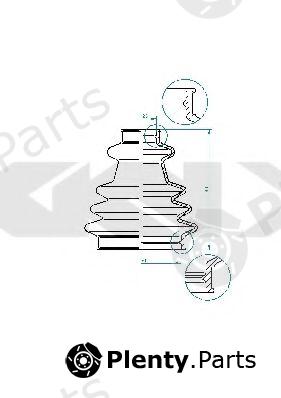 SPIDAN part 190969 Bellow, driveshaft
