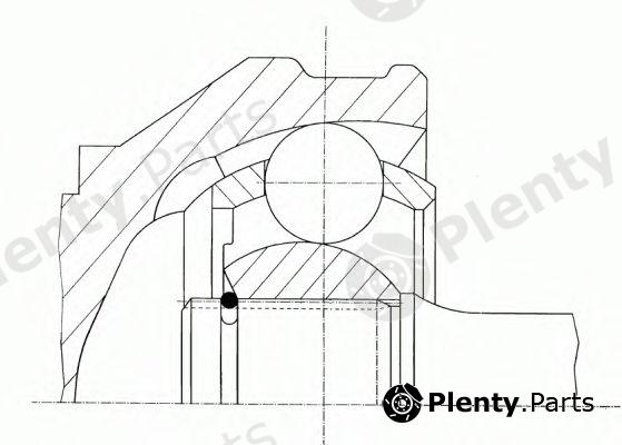  SPIDAN part 21233 Joint Kit, drive shaft