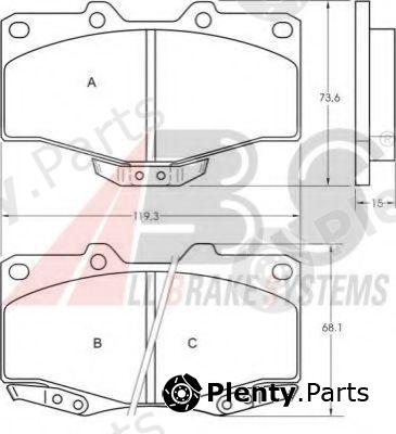 A.B.S. part 36724 Brake Pad Set, disc brake