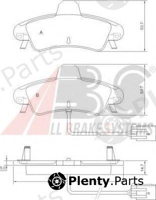  A.B.S. part 37498 Brake Pad Set, disc brake