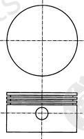  NÜRAL part 87-404511-00 (8740451100) Piston