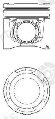  NÜRAL part 87-431000-00 (8743100000) Piston
