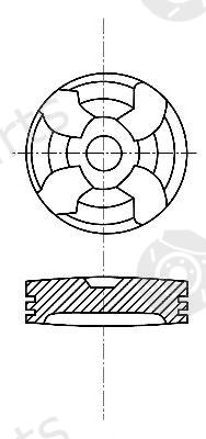  NÜRAL part 87-743607-00 (8774360700) Piston