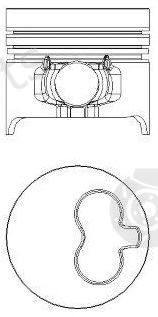  NÜRAL part 87-336507-00 (8733650700) Piston