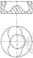  NÜRAL part 87-108008-00 (8710800800) Piston