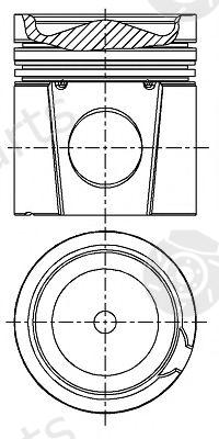  NÜRAL part 87-433300-00 (8743330000) Piston