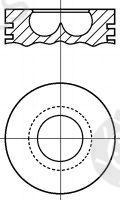  NÜRAL part 87-244500-10 (8724450010) Piston
