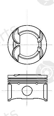  NÜRAL part 87-435307-00 (8743530700) Piston