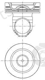  NÜRAL part 87-437600-00 (8743760000) Piston