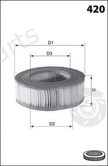  MECAFILTER part EL3155 Air Filter