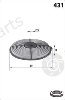 MECAFILTER part EL3710 Air Filter