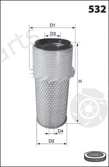  MECAFILTER part EL3766 Air Filter