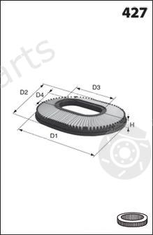  MECAFILTER part EL9177 Air Filter