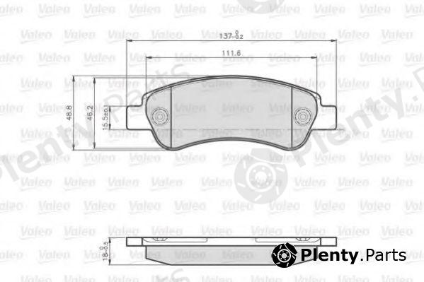  VALEO part 872465 Brake Pad Set, disc brake