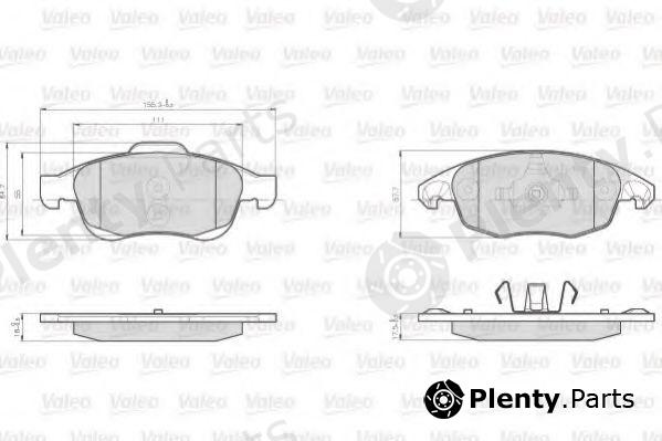 VALEO part 872538 Brake Pad Set, disc brake