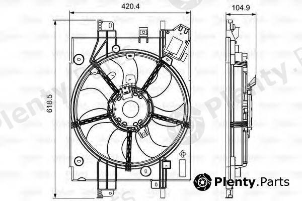  VALEO part 696550 Fan, radiator