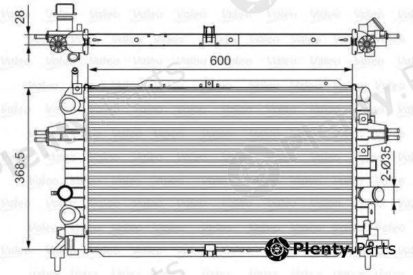  VALEO part 701533 Radiator, engine cooling