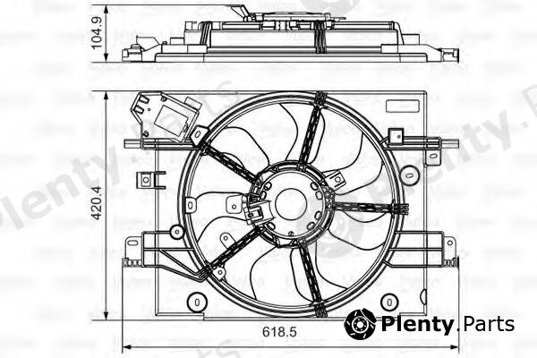  VALEO part 696880 Fan, radiator