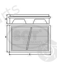  SCT Germany part SB2191 Air Filter