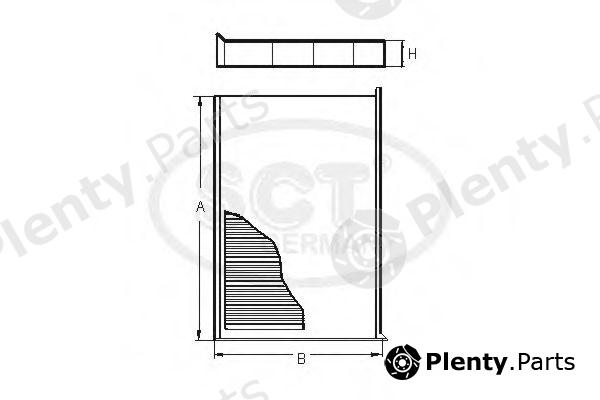  SCT Germany part SA1217 Filter, interior air