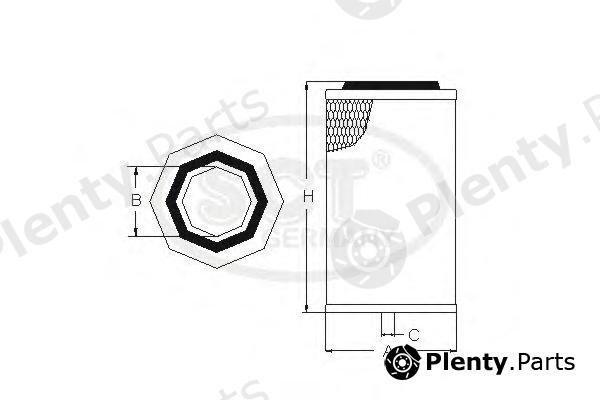  SCT Germany part SB2276 Air Filter