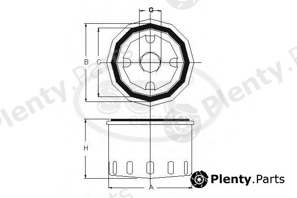  SCT Germany part SM142/1 (SM1421) Oil Filter