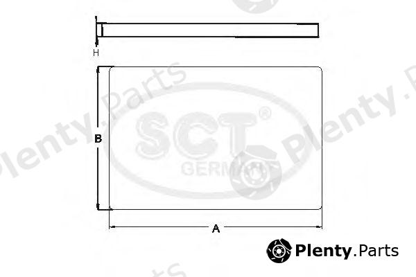  SCT Germany part SA1269 Filter, interior air