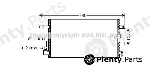  AVA QUALITY COOLING part AIA5360 Condenser, air conditioning