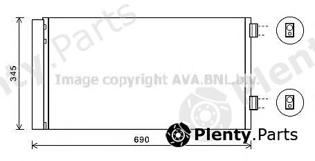 AVA QUALITY COOLING part BW5414D Condenser, air conditioning