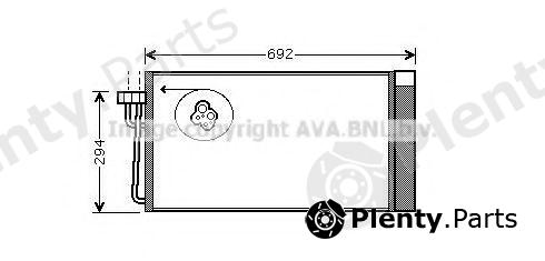  AVA QUALITY COOLING part BWA5273D Condenser, air conditioning
