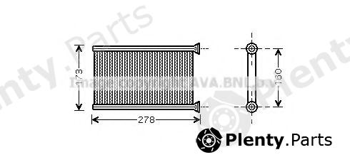  AVA QUALITY COOLING part BWA6342 Heat Exchanger, interior heating