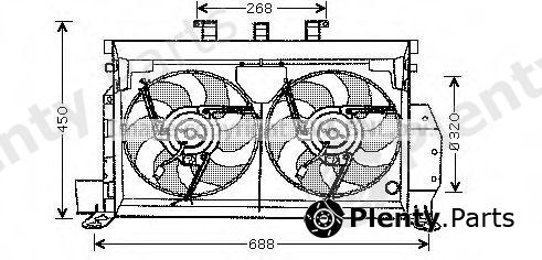 AVA QUALITY COOLING part CN7521 Fan, radiator