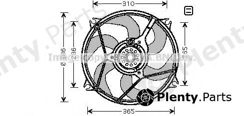  AVA QUALITY COOLING part CN7530 Fan, radiator